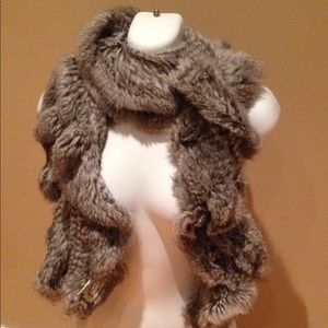 Rabbit fur scarf by joolay